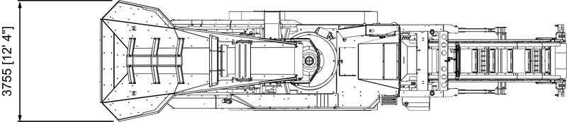 Anaconda working drawing of the C12, with dimensions