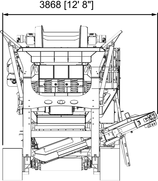 Anaconda working drawing of the I12, with dimensions