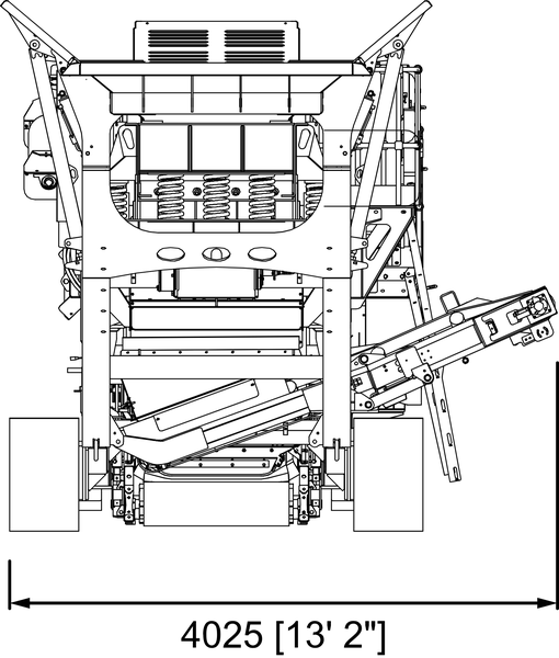 Anaconda working drawing of the J12, with dimensions