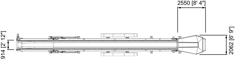Anaconda working drawing of the TR60, with dimensions