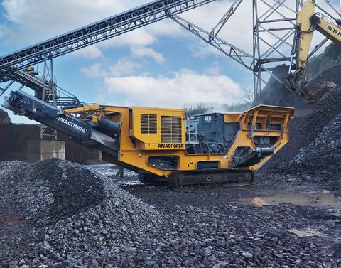 Anaconda I12 impact crusher on a job site, Anaconda photo 2