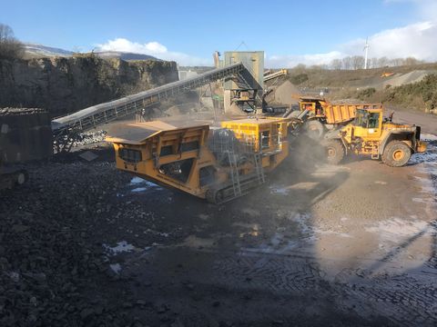 Anaconda I12 impact crusher on a job site, Anaconda photo 1